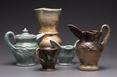 group of pots