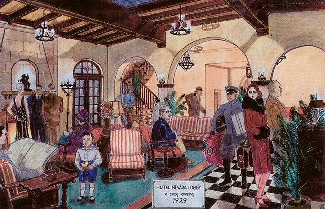 Hotel Nevada Lobby 1929 