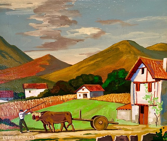 Replica of Basque Farm Painting