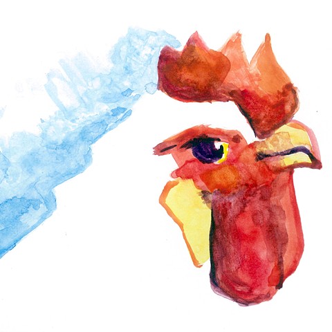 Chicken (watercolor sketch)