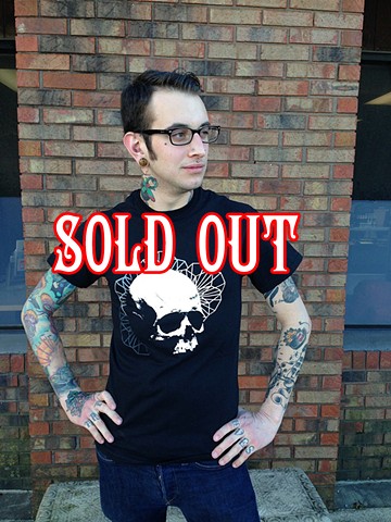 tshirt, skull, geometry, screenprint