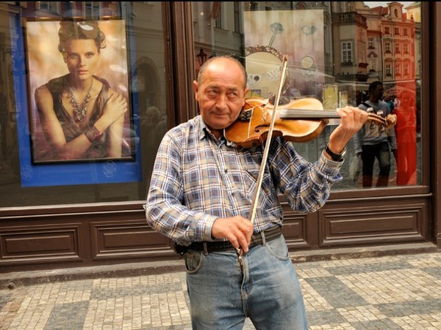 Street Musician, Prague, Czech Republic