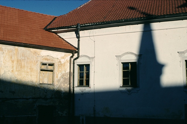 Shadow of Church, Roznberk, Czech Republic