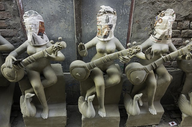 Saraswati Covered Idols