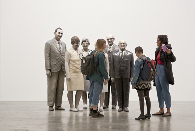 "Group of Teachers" by Martin Honert at Matthew Marks Gallery, New York. 