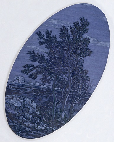 Sliding Landscape (blue grey) 

Source: Extensive Pastoral Landscape, Marco Ricci, 1730, Metropolitan Museum of Art, New York