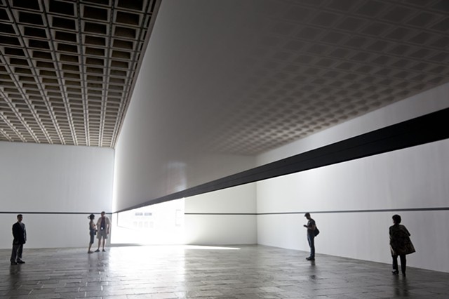 A 1977 piece by Robert Irwin recreated for the Whitney Museum, New York.