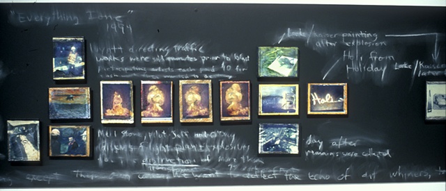 Lost Itinerary
2006
Polaroids on painted chalkboard