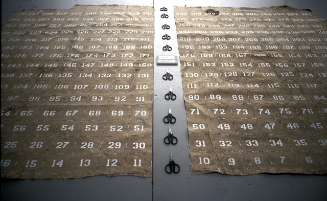 Collective Whole (number side up)
2006
installation at CSUN