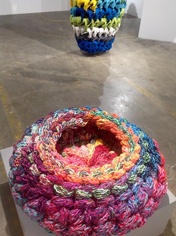 Yarn Bowl with Thumb in background, 2016