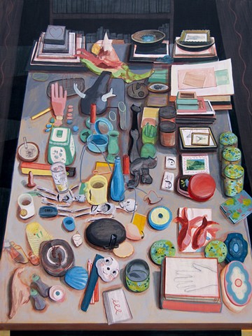 Painting of tabletop by Jordan Buschur