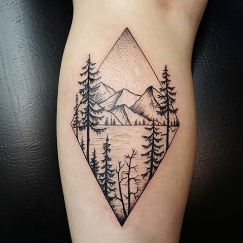 Mountain Tattoo by Sandra Burbul