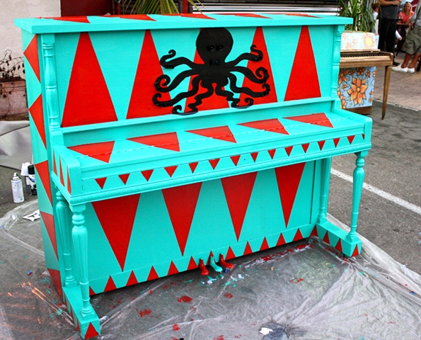 Painted for Pianos On State Street, Santa Barbara, California, November 2012