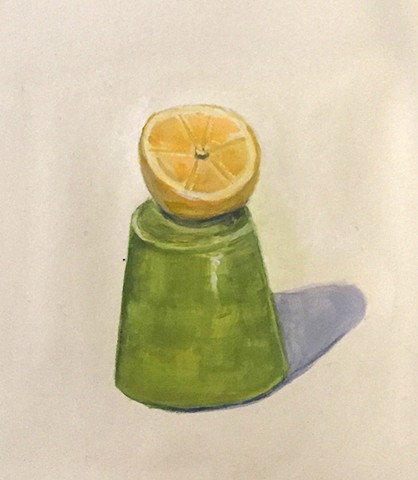 Lemon slice/Green Cup