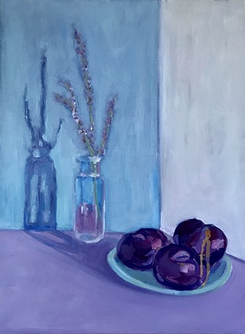 Russian Sage & Plums