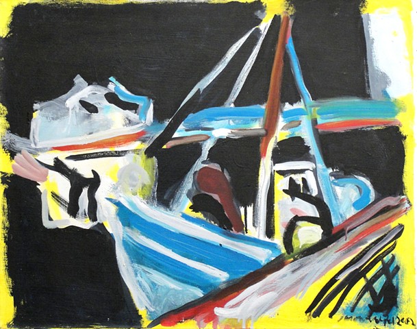 Night Boat with Yellow, Tavira, 2007