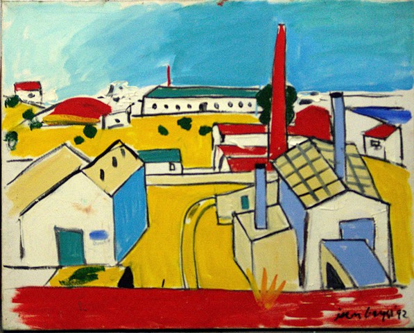 Portugal Factory, Red Stack, Yellow Earth, 1992