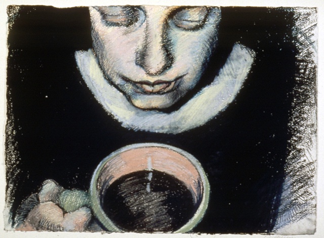 SELF PORTRAIT WITH CUP
