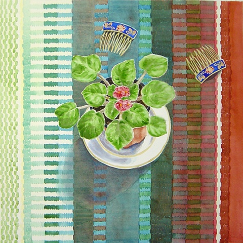 Floral Composition With Combs