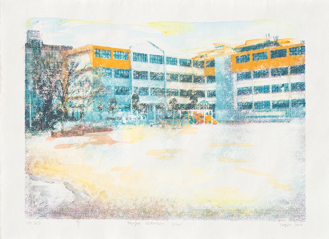 screenprint, Yangbin Park, printmaking, school, place