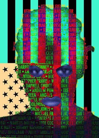 Op/Pop Art Text Portrait of Yummy Sandifer