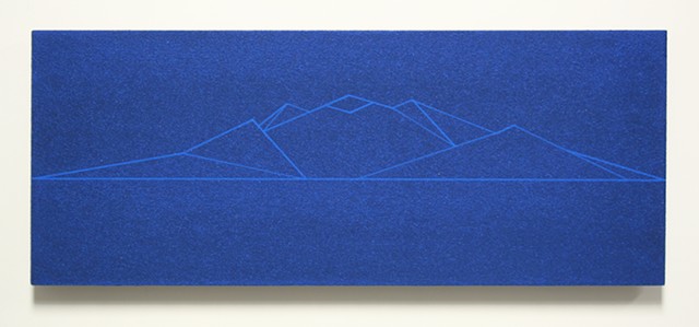 blue bead mountain study no. 2
