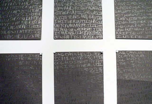an installation addressing remorse and the power of memory in shaping identity.