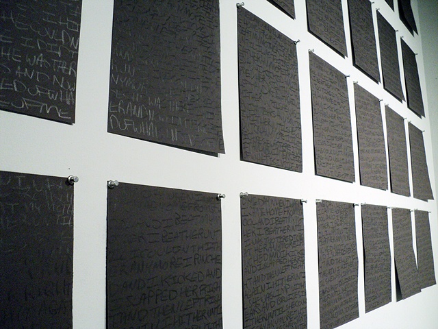 an installation addressing remorse and the power of memory in shaping identity.