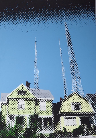Homes, Capitol Hill, Radio Tower, Pixel