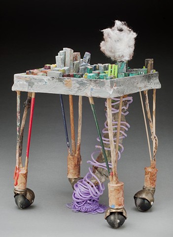 Sculpture, environmental, found object, appropriation, craft, skill, painting, three-dimensional, creative