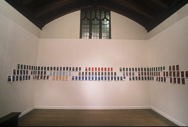 Installation view at the Boston Sculptor's Chapel Gallery in West Newton, MA