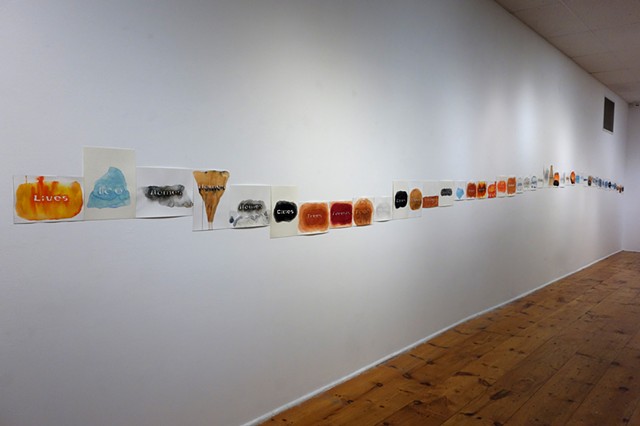 Weather Reports, Installation view