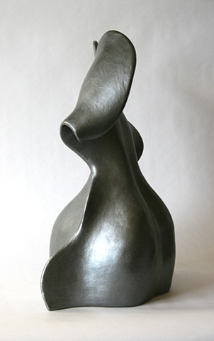 siren, clay, paper clay, fired, sculpture,