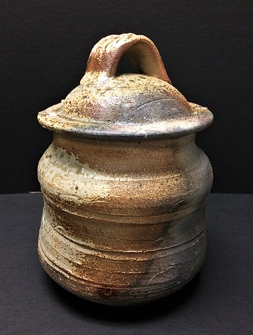 Water Jar, Charcoal Injection fired to cone 6 in reduction