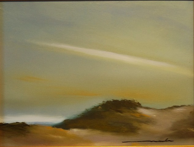 dune shadow oil on panel 9x12