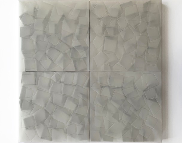 Courtesy of Galerie Pugliese Levi | Open Squares (Transparent Traced)
