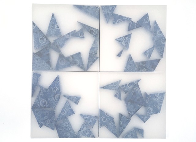 Angels -Like Broken Blue Ceramic (From Beliefs in Motion Series).
