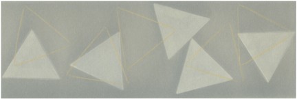 Untitled (White triangles w/grey BKGD), 3/7 movements 