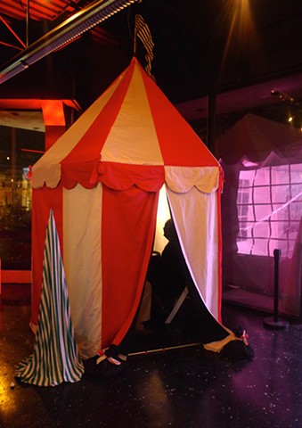 Set Design for "Sister Act"
(Installation View 2: Circus Tent With Fortune Teller)
Chrysler Museum Glass Studio