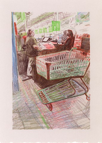 Marketplace/Cashier # 33 (in private collection)