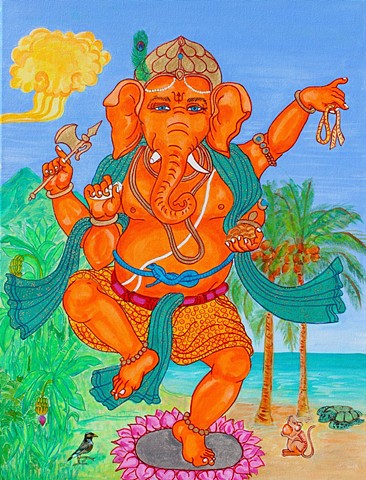 #Ganesha, #faithstoneart, #DrawingBuddhasandBodhisattvas, #ContemporaryHimalayanArt, #BuddhistArt