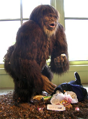 Taxidermy Bigfoot, by Eugene Parnell