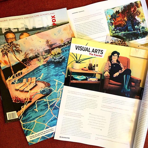 December's Visual Arts feature in Eleven PDX Magazine