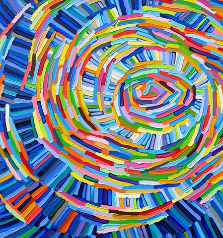 Martina Nehrling, Rave, 30H x 28L inches, acrylic on canvas,  2012