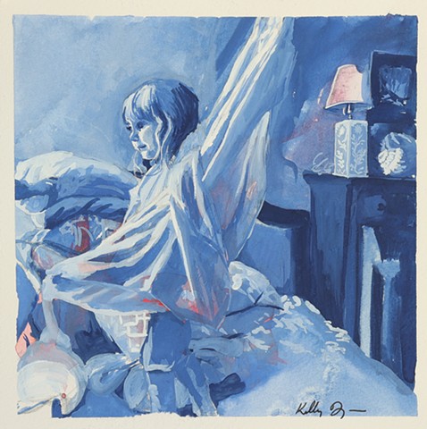 The Pillow Fort (study in blue)