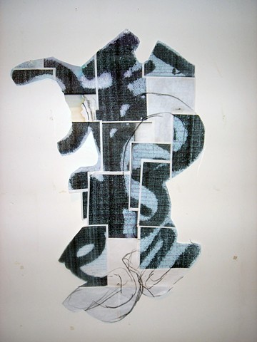 Instigator Patch Print, 2007, cartridge prints on paper, 96 x 48 inches