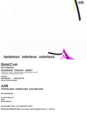 "AIR: tasteless  odorless  colorless" - New work by Claire Ashley and Mark Booth