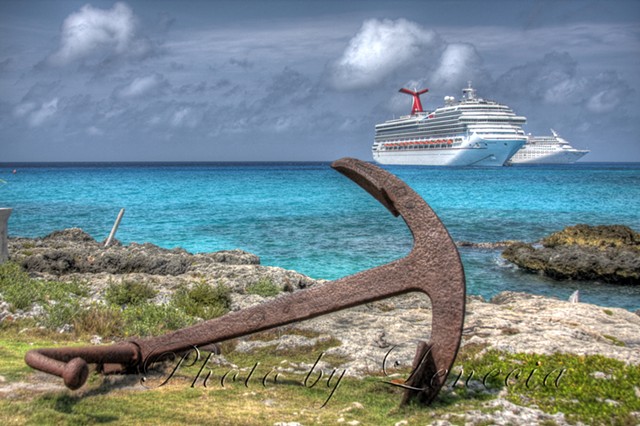 Cruise Ships outside of anchor