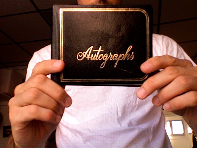 Rescued: autograph book found on 10th St. with Ryan in South Philadelphia, PA