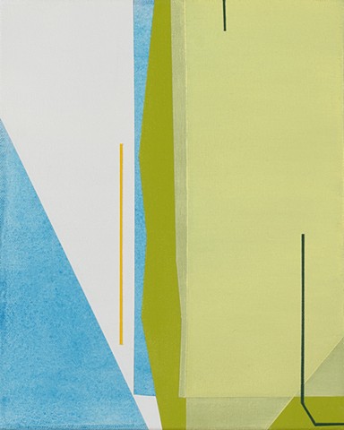 Untitled (lime and chartreuse abstraction)